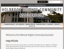 Tablet Screenshot of holbrookheights.org